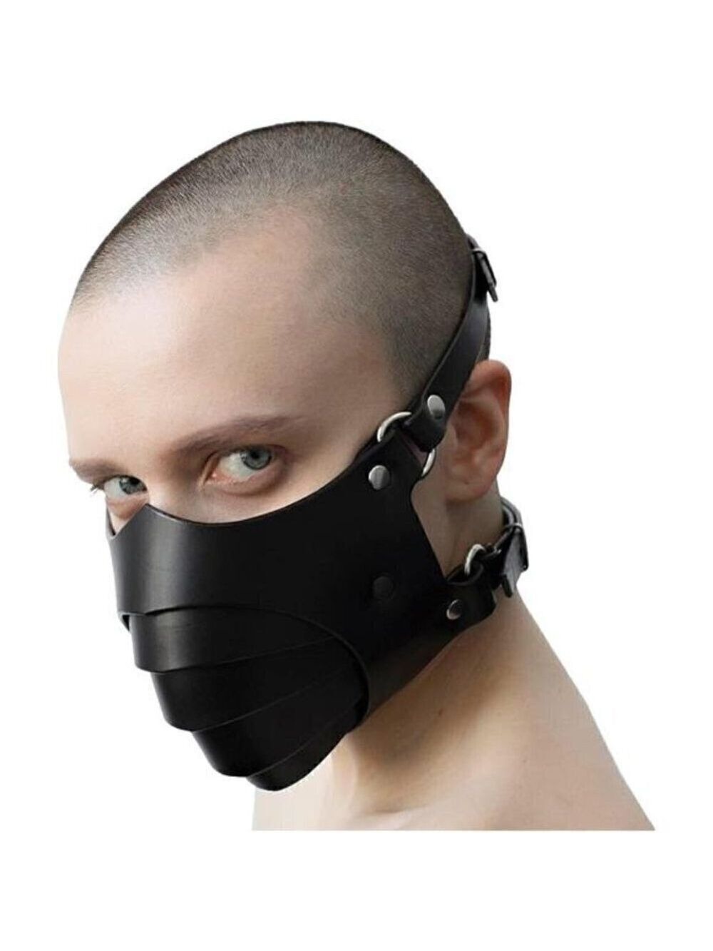 Sexy Steampunk Half-Face Halloween Cosplay PLeather Mask Adjustable Motorcycle